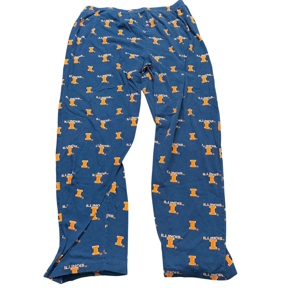 Sideline Apparel University of Illinois Fighting Illini Pajama Pants Mens Large